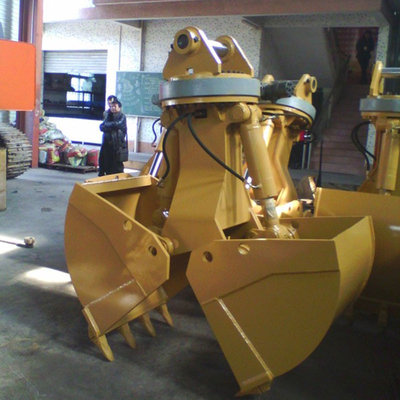 Crane Excavator Hydraulic Clamshell Bucket per i lavori di costruzione
