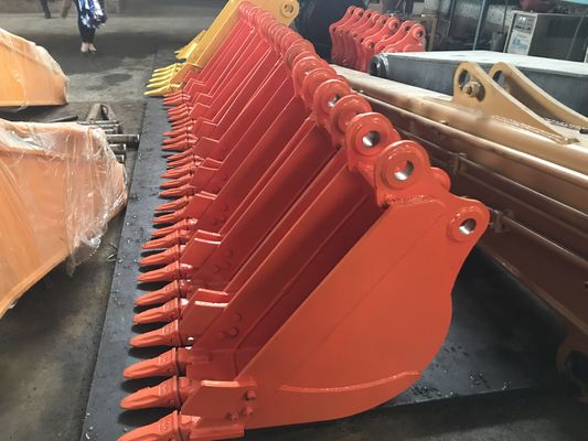 1-15 Ton Excavator Drainage Bucket 3-4 denti per Kato HD65 HD85