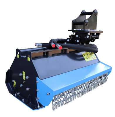 Qualità  Certified Q355B Excavator Flail Mower 2000mm Cutting Machine in Orange/Black Color Fabbrica