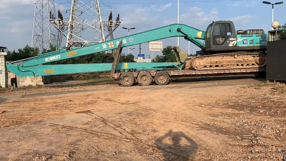 Extended Reach Excavator Booms Q355B Q420/550/690 OEM Giallo 10-30 metri