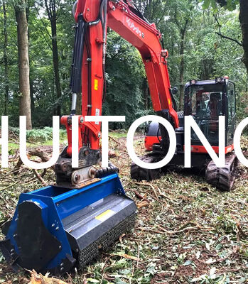 DECESPUGLIATORE per ESCAVATORE Flail Mower per PC200/CAT320 1.8m per Taglio Standard/Condizioni di Taglio Grezzo/Terreno Morbido/Terreno Complesso/Gestione del Fondo di Frutteti e Vigneti