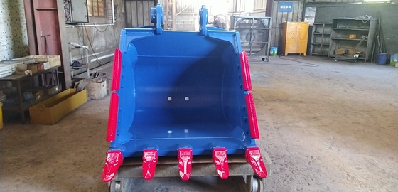NM400 Material Excavator Rock Bucket Grande capacità 1.6cbm