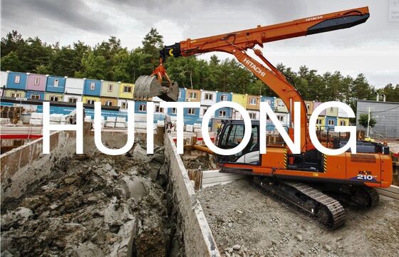 EXCAVATOR Boom telescopico a tre fasi per PC450/CAT345 25m per le operazioni di demolizione/smontaggio verticale di edifici di grattacieli