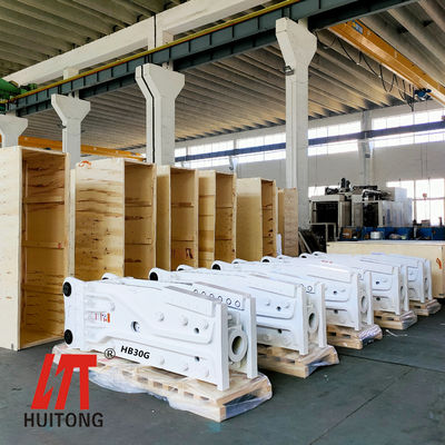 Martello idraulico tipo Silence/Box Huitong 1800 KG per escavatori da 18-26 tonnellate, OEM disponibile, certificato CE