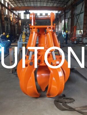 EC170 ZX170 SK200 Escavatore personalizzato Orange Peel Grab per escavatori da 17 a 26 tonnellate
