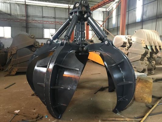 Pinza a buccia d'arancia Huitong personalizzata per escavatori da 17-26 tonnellate, per la gestione di rottami/rifiuti, certificata CE