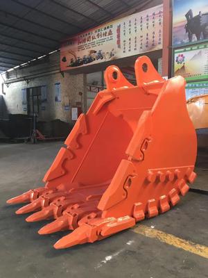 Bucket di roccia per escavatori Huitong con punte reversibili, bucket minerario da 16 T per cava/demolizione, OEM disponibile