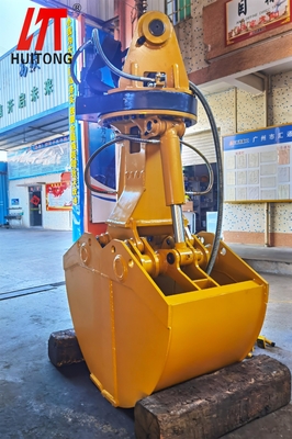 Parti per escavatori fabbricati Huitong Clamshell Bucket per escavatori da 17 a 20 tonnellate Placca di atterraggio in acciaio inossidabile incisa Certificato CE