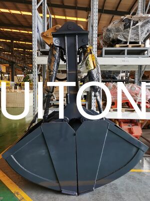Personalizzare escavatore Hydraulic Clamshell Bucket 1m3 17-20T Escavatore PC200 SK200 per il dragaggio del fiume Pulizia dei lavori di movimentazione del terreno