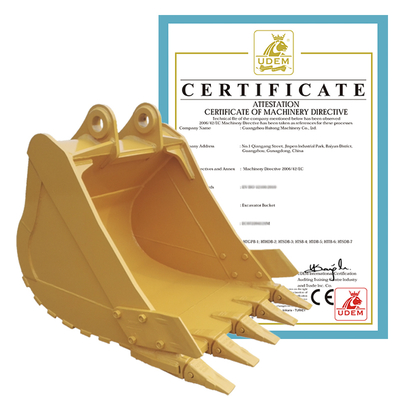 Benna per roccia per escavatore Huitong con punte reversibili, benna da miniera da 25 T per cava/demolizione, OEM disponibile