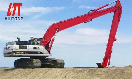 Macchinari Huitong Escavatori personalizzati da 20 a 25 tonnellate a lungo raggio braccio a gomma con cuscinetto di base resistente Escavatori specializzati