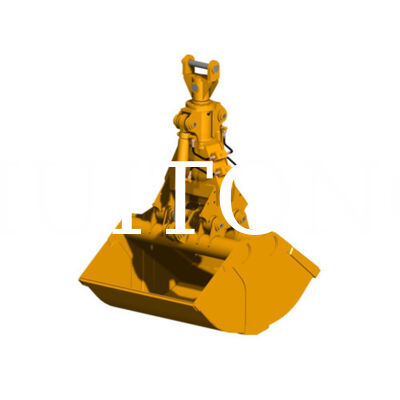 Fabbrica di forniture Escavatore idraulico Clamshell Bucket HUITONG Materiale Q355B di alta qualità 17-20Ton 1,0-1,2m per la ri-manipolazione del materiale / scavo delle fondamenta / carico e scarico della stiva della nave