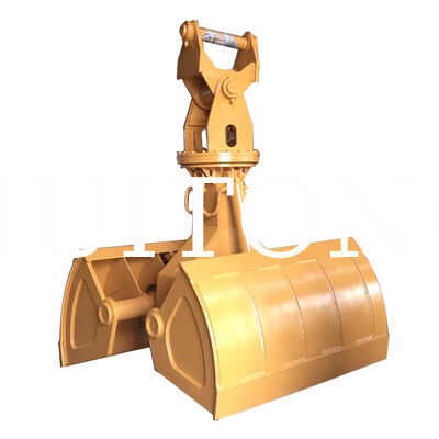 Fabbrica di forniture Escavatore idraulico Clamshell Bucket HUITONG Materiale Q355B di alta qualità 21-24Ton 1,2m per la ri-manipolazione del materiale / scavo delle fondamenta / carico e scarico della stiva della nave