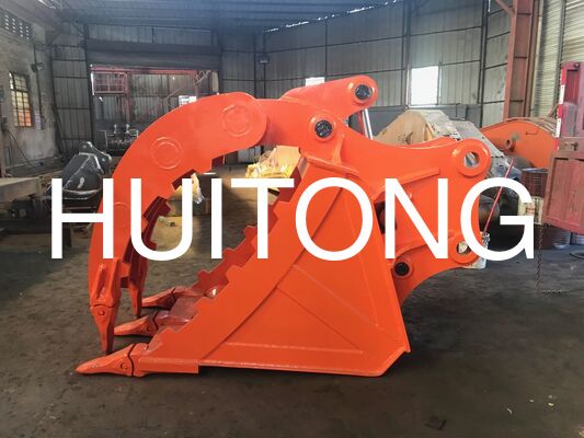 Benna con polla per escavatore PC200/CAT320 0.8cbm per pulizia cantiere/movimentazione materiali/operazioni di carico/agricoltura
