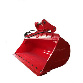 Acciaio Tilt Bucket per escavatore Rosso Giallo 0,1-0,75 CBM Capacità