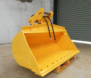 Acciaio Tilt Bucket per escavatore Rosso Giallo 0,1-0,75 CBM Capacità