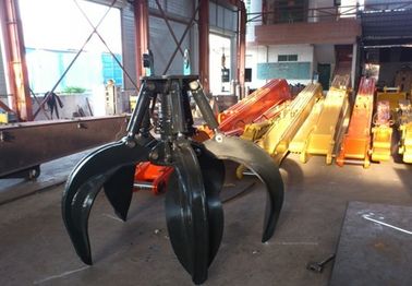 Gru a benna della buccia di Hydraulic Rotating Orange dell'escavatore una garanzia da 1 anno