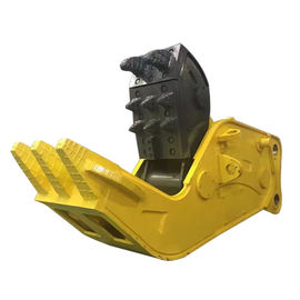 Hardox-500 escavatore giallo Hydraulic Stone Pulverizer
