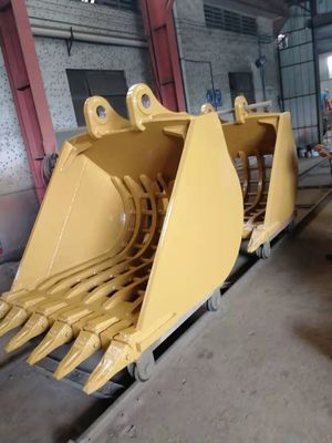 22 tonnellate PC220 Q355B Customized Excavator Bucket 1.1M3 Skeleton Bucket per la pulizia delle lattine