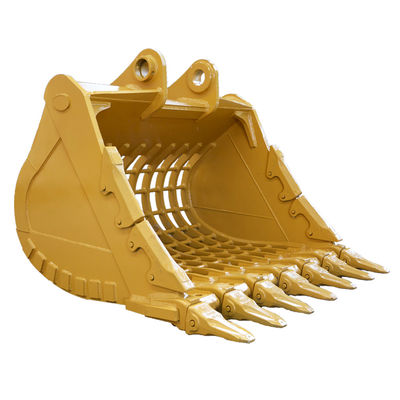 Heavy Duty Excavator Skeleton Bucket Yellow/Black Q355B NM400/450/500 Hardox450/500/550 2.8 Cubic Meter