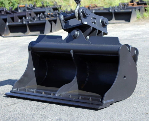 Escavatore da 15 tonnellate CAT315 Customized 0.3M3 Excavator Bucket adatto per la pulizia di tranche e inclinazione
