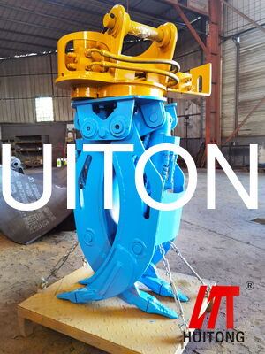 Grapple a rotazione idraulica personalizzata da 25 a 35 tonnellate Escavatore DX300 PC330 FR300 Grapple a legna Q355B per il carico di legname nel settore forestale