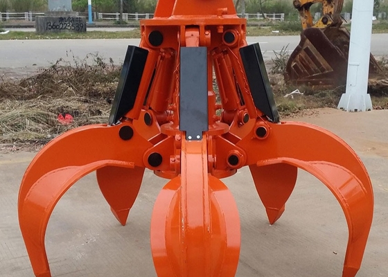 Aggancio idraulico per buccia di arancione Nuovo attacco per escavatore grana Acchiappare secchio per scavatore da 5 a 40 tonnellate
