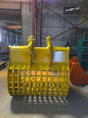 Escavatore personalizzato Scheletro secchio da 31-35 tonnellate Escavatore 1.5m3 PC350 EX350 per il lavoro di screening di roccia di scavo