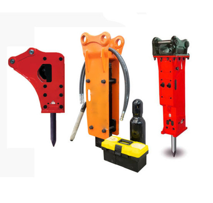 I martelli idraulici dell'escavatore, collegamenti durevoli con la forza di impatto signifiPCivo, sono disponibili per l'acquisto.