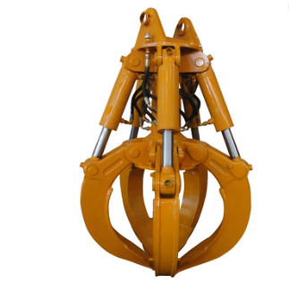 4-6 escavatore Orange Peel Grab della mandibola 3-45 Ton Excavator Rotating Hydraulic Grapple