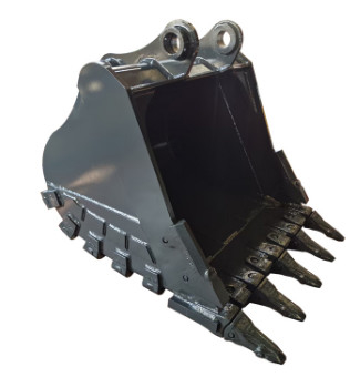 Nuovo secchio di roccia per escavatori da 700-1000 kg in giallo / nero Q355/NM400/Hardox450