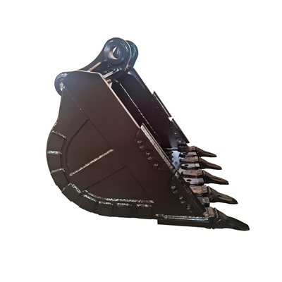Nuovo secchio di roccia per escavatori da 700-1000 kg in giallo / nero Q355/NM400/Hardox450