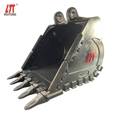 Nuovo secchio di roccia per escavatori da 700-1000 kg in giallo / nero Q355/NM400/Hardox450