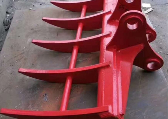 6 10 20 tonnellate mini escavatore Rake di foglia secchio di radice Rake Grabber per Ex200 ZX210 escavatore