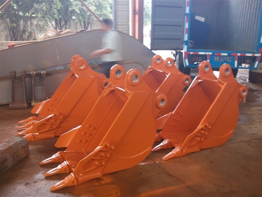 Escavatore di forza pesante di uso generale secchio nero / giallo 220-1150kg 0,25-1,4cbm Capacità