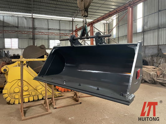 Benna per pulizia personalizzata per escavatore Secchio per ammaraggio da 12 tonnellate Escavatore 0,5 m³ PC120 CAT312 per la rimozione dei detriti di manutenzione stradale