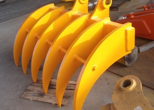 6 10 20 tonnellate mini escavatore Rake di foglia secchio di radice Rake Grabber per Ex200 ZX210 escavatore