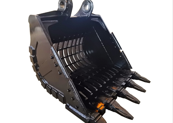 Bottile scheletrico per escavatori personalizzabile in giallo/nero 0,2-2,8 metri cubi Capacità Hardox450/500/550