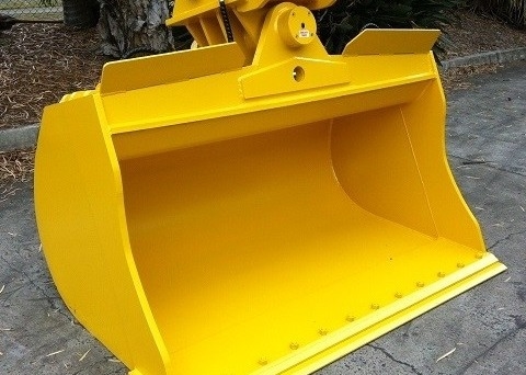 Customisable Red And Yellow Excavator Tilt Bucket per varie capacità e apertura