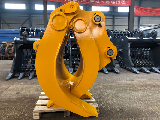 Sistema di rotazione non rotante Prodotto 9Ton Escavatore Manuale Tipo Log Grapple Customized Jaw Open Wood Grapple