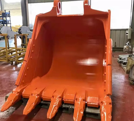 Excavator Rock Bucket with Hardox400 Custom Weight Heavy Duty Teeth (Bacchetta di roccia per escavatori con denti a peso pesante)