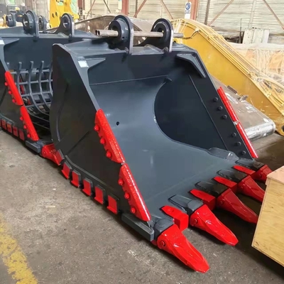 Capacità Pesante Excavator Bucket Q355B Hardox550 800-1200mm 0,25-4,3cbm denti di tungsteno