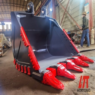 Escavatore HD secchio pesante secchio prezzo di fabbrica macchinari da costruzione parti secchio di roccia rinforzata per CAT SH