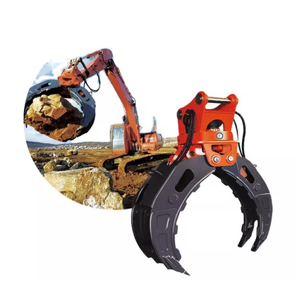 Q355B/NM400/HARDOX450 Escavatore 360Rotating Hydraulic Type Log Grapple per 9Ton CAT310 High Efficiency Wood Grapple