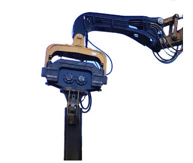 25 tonnellate Vibro martello di impilazione con braccio vice 2.5M per escavatore ad alta efficienza prodotto di vendita a caldo