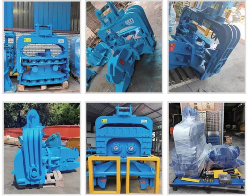 Certificato ISO 20Ton escavatore piastra idraulica Vibro martello con 2.5M vice braccio macchine da costruzione