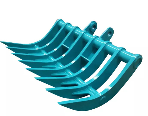 6 10 20 tonnellate mini escavatore Rake di foglia secchio di radice Rake Grabber per Ex200 ZX210 escavatore