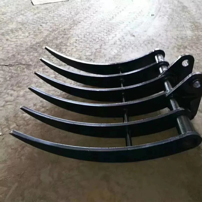 Rack per spazzole da scavo nero / verde con pinze affilate - forma standard