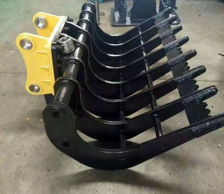 Vite con testa zigrinata Mini Excavator Attachments di Brish Rake With dell'escavatore di KOMATSU Pc210