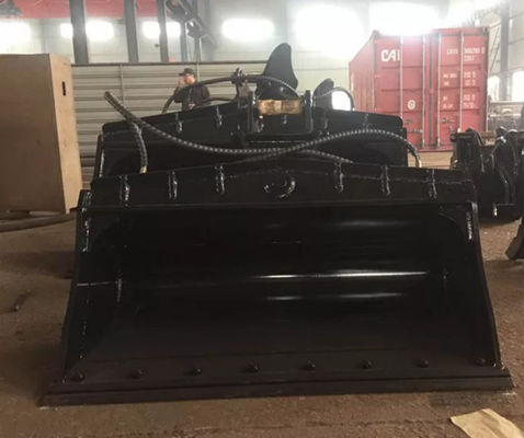 Benna inclinabile per escavatore da 3 tonnellate, fornitura diretta dal produttore, benna con dimensioni personalizzate e capacità di 0,15 m³